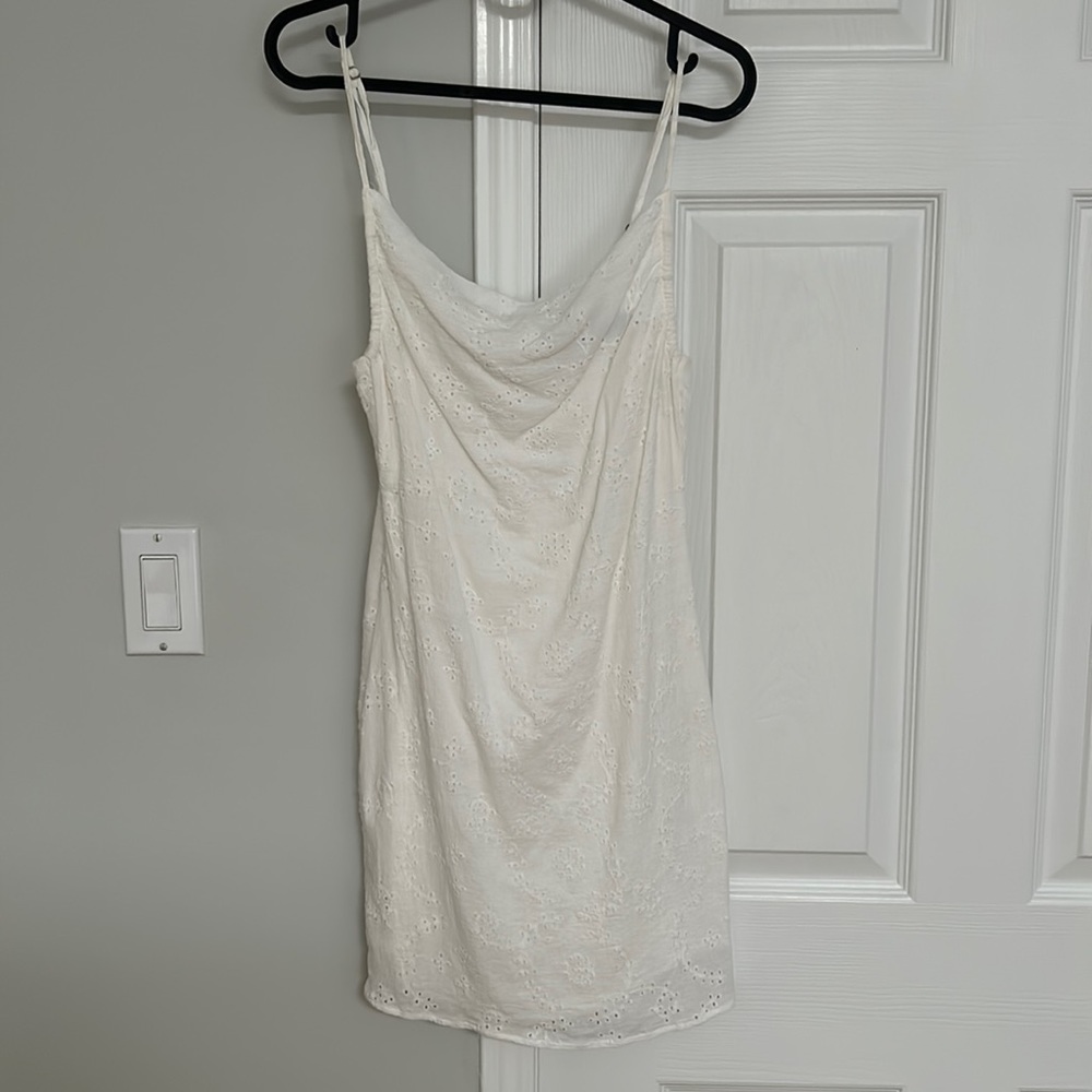 White eyelet lace mini dress BUNDLE/ADD ON FOR $10